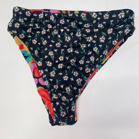 Billabong Islands Away High Rise Reversible Bikini Swim Bottoms Women's Small - Picture 7 of 8